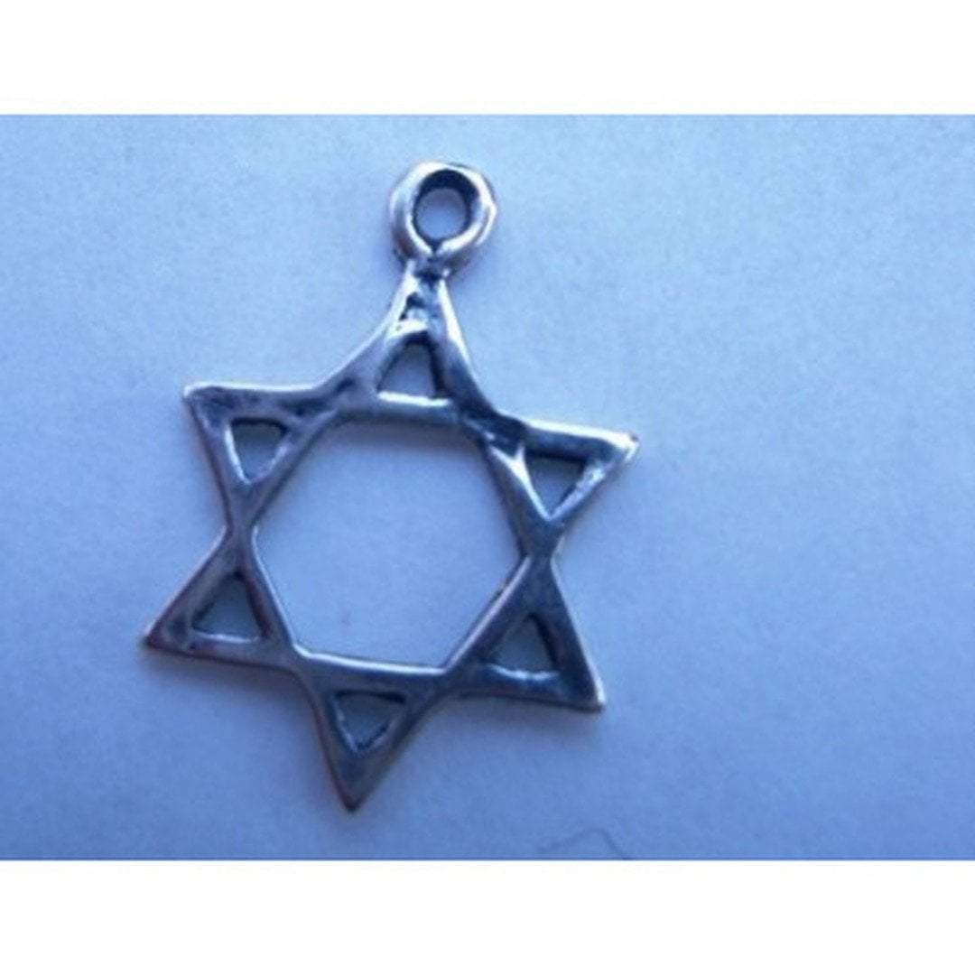 Bluenoemi - My Jewelry Necklaces silver Star of David sterling silver Israeli charm 1.5 cm high 1.2 cm wide