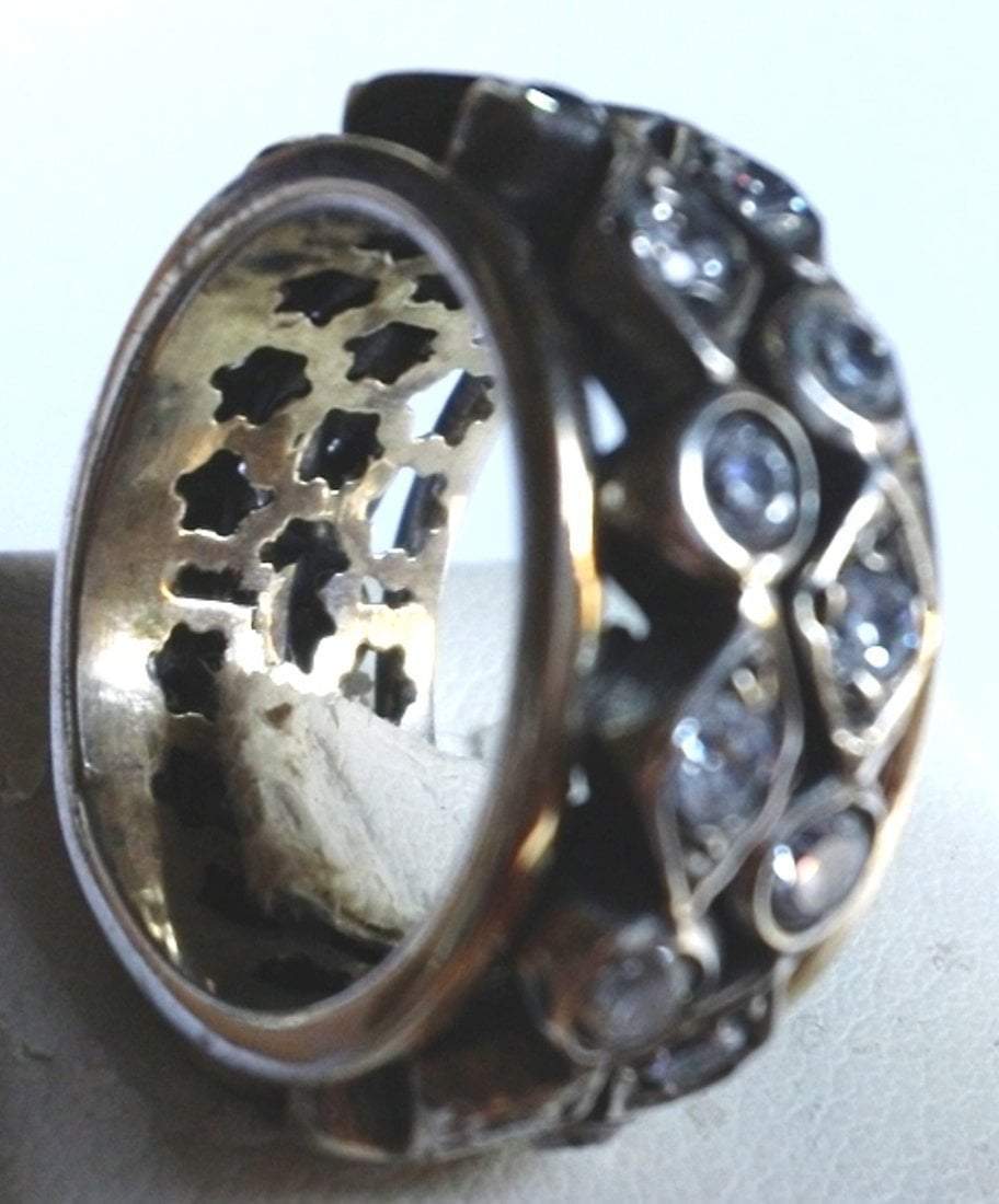 Bluenoemi - My Jewelry Spinner Rings Spinner ring Sterling silver Rose gold  9K Meditation Blue Topaz
