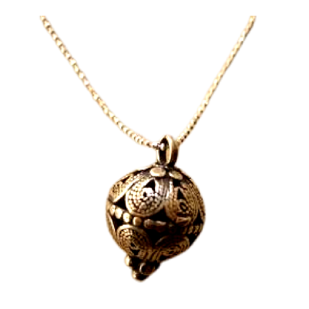 Bluenoemi Necklaces & Pendants Silver filigree necklace / silver Israeli filigree necklace yemenite silver pendant jewellery Israel
