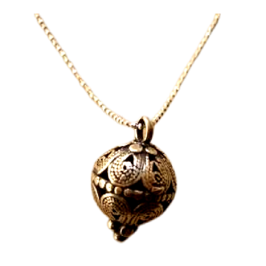 Bluenoemi Necklaces & Pendants Silver filigree necklace / silver Israeli filigree necklace yemenite silver pendant jewellery Israel