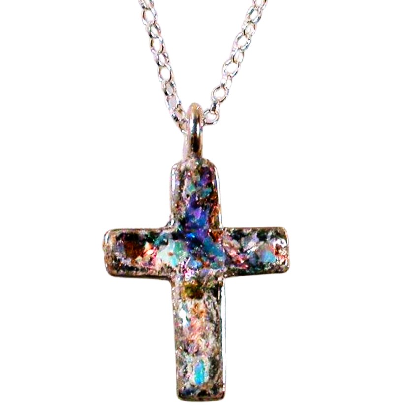 Bluenoemi Necklaces silver Cross pendant,  Cross jewelry, Sterling Silver cross necklace, Christian Necklace,  for woman