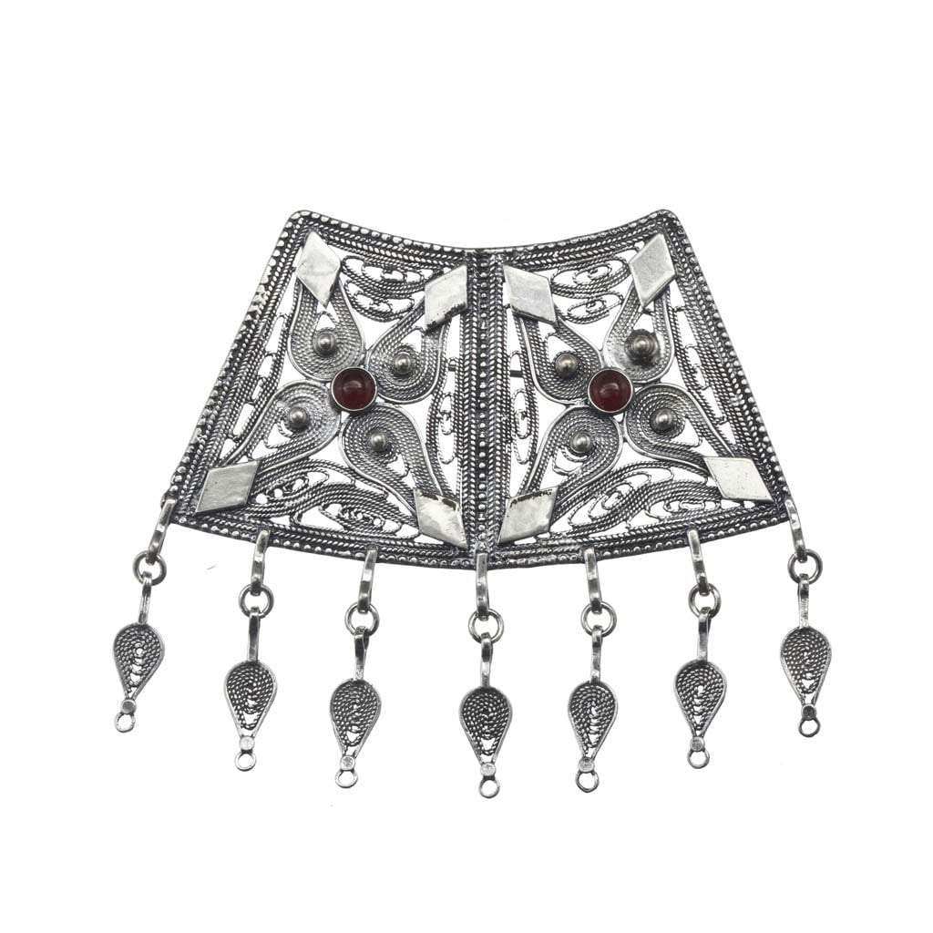 Silver chain and pendant Israeli jewelry filigree ethnic necklace for woman arabesque motif Israeli Ethnic Necklace - Bluenoemi Jewelry Necklaces Bluenoemi Jewelry Bluenoemi  israeli sterling silver jewellery jewelry handmade jewel