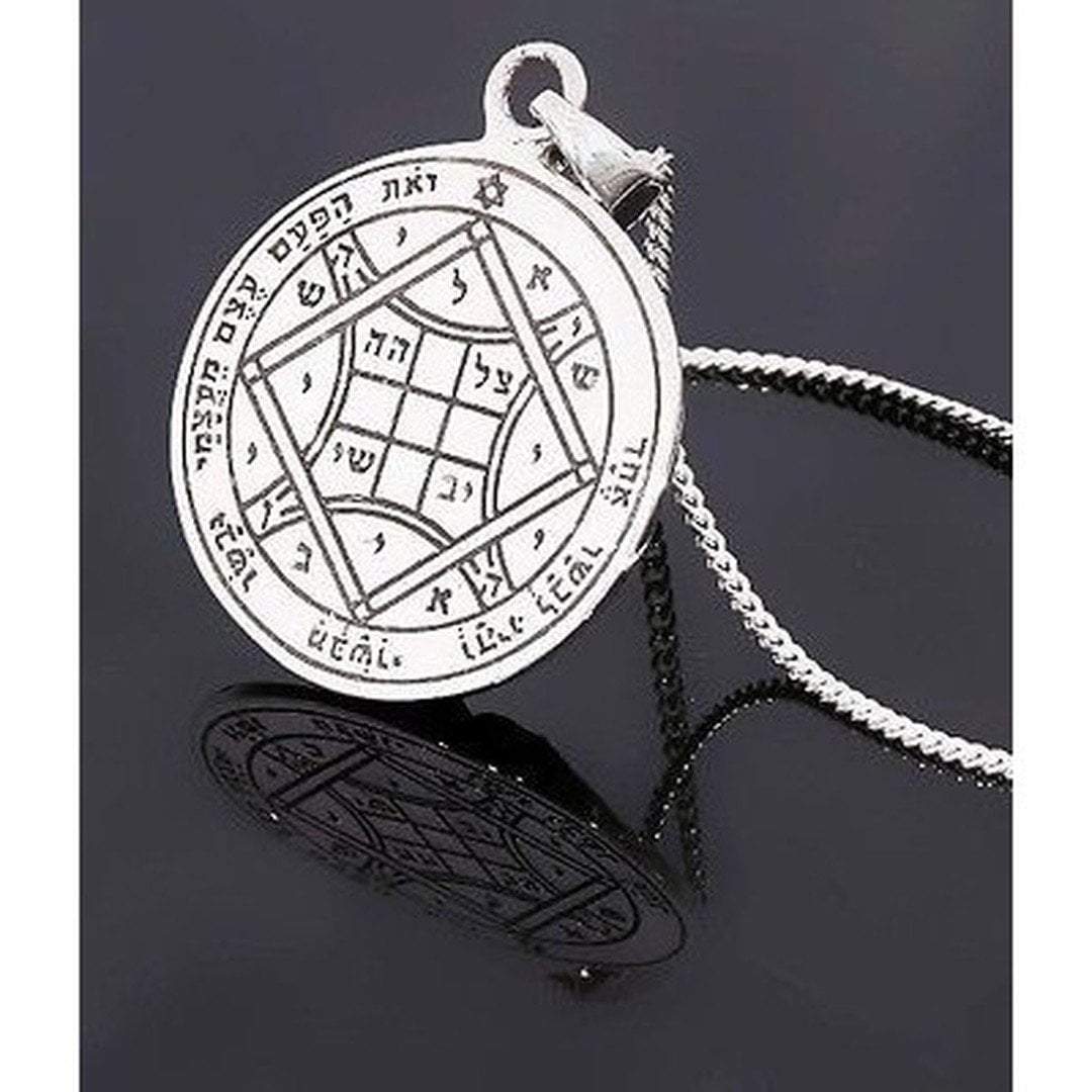 Bluenoemi Necklaces Solomon Seal Love Seal Silver 925 Necklace Kabbalah