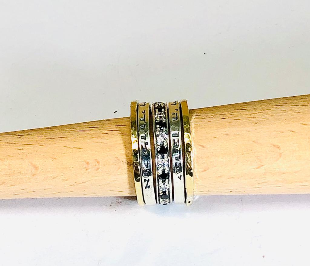 Bluenoemi Personalized Rings Bluenoemi Rings for Woman Hebrew Blessings Ring