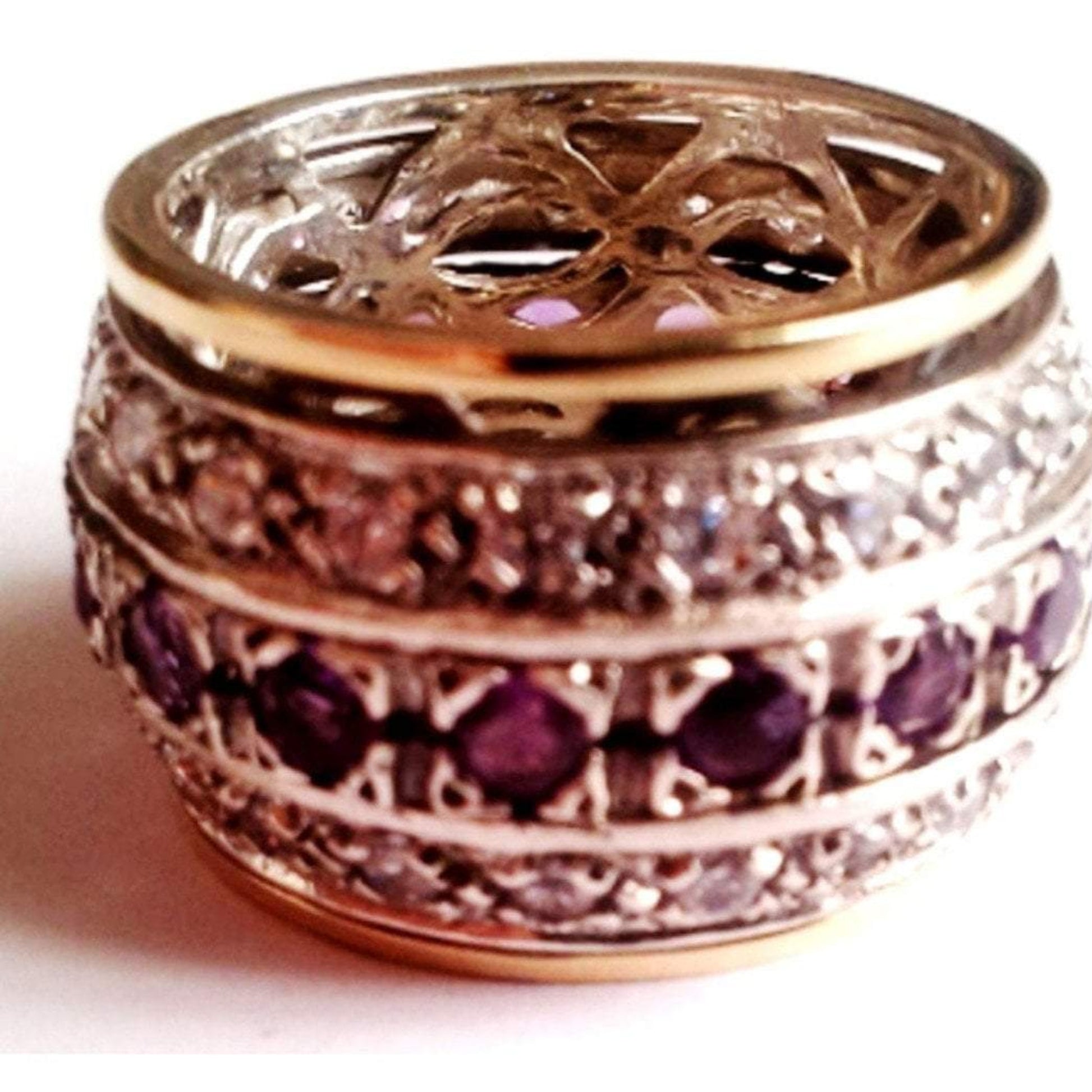 Bluenoemi Spinner Ring for woman. Israeli spinner rings - Bluenoemi