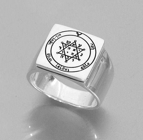 Bluenoemi Rings 5 / silver Sterling silver ring , Solomon seal Ring  for tranquility and equilibrium