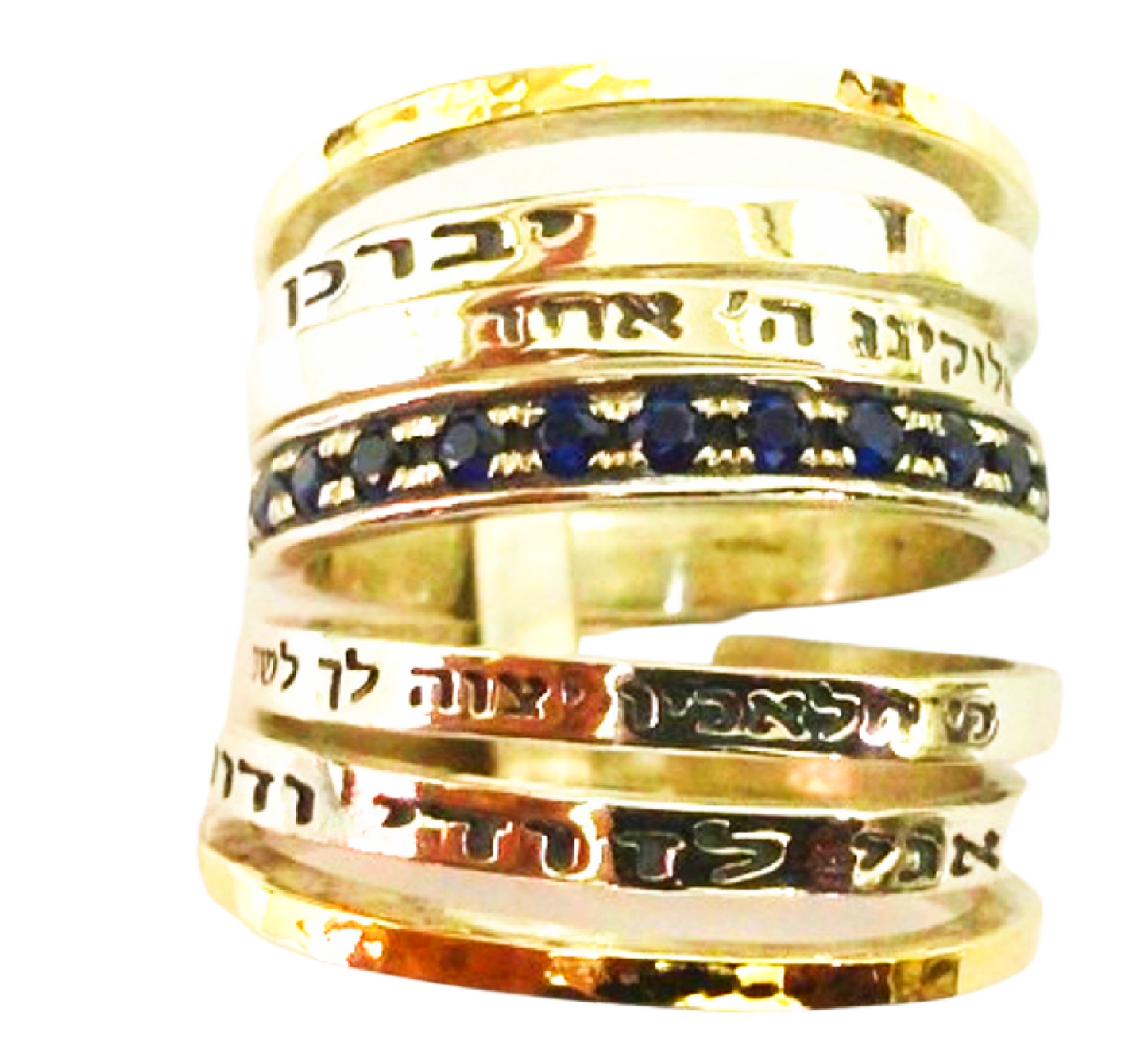 Bluenoemi Rings Bluenoemi Israeli Jewelry, Hebrew Bless Jewelry,  Prayer & Poesie Ring . Rings for Woman, Rings for Man.