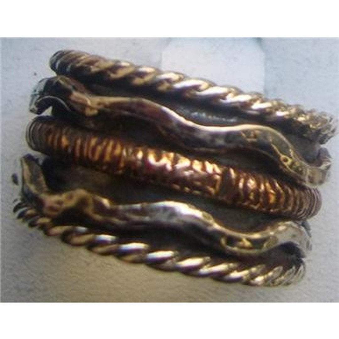 Bluenoemi Rings Bluenoemi Israeli Jewelry Spinner Ring sterling silver 9 carat gold Meditation Rings