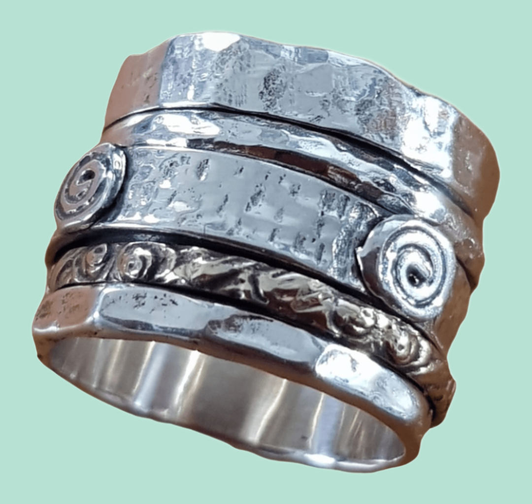 Israeli spinner rings Spinner Fidget Rings Bluenoemi Israeli Jewelry ...