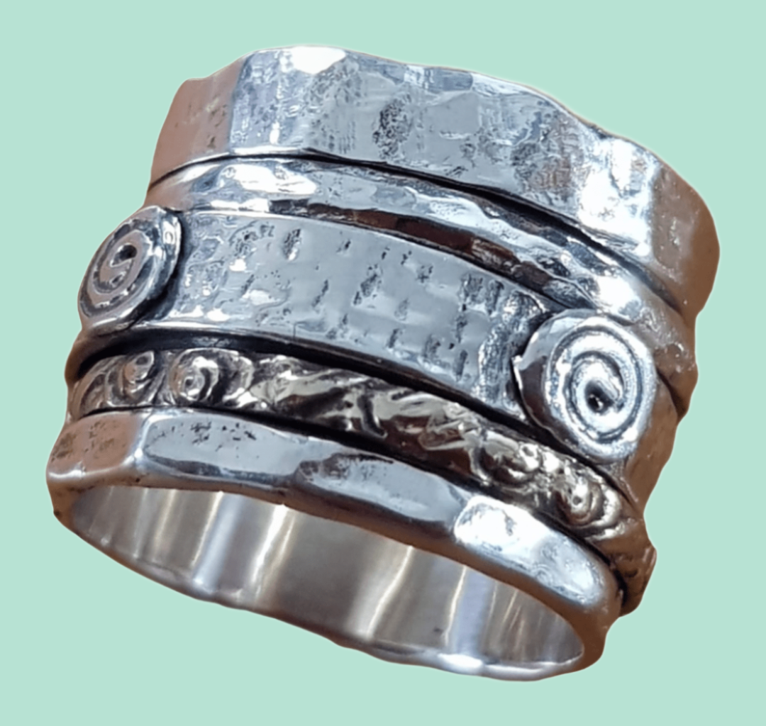 Bluenoemi Rings Bluenoemi Israeli spinner ring. Glamorous Meditation spinning ring.