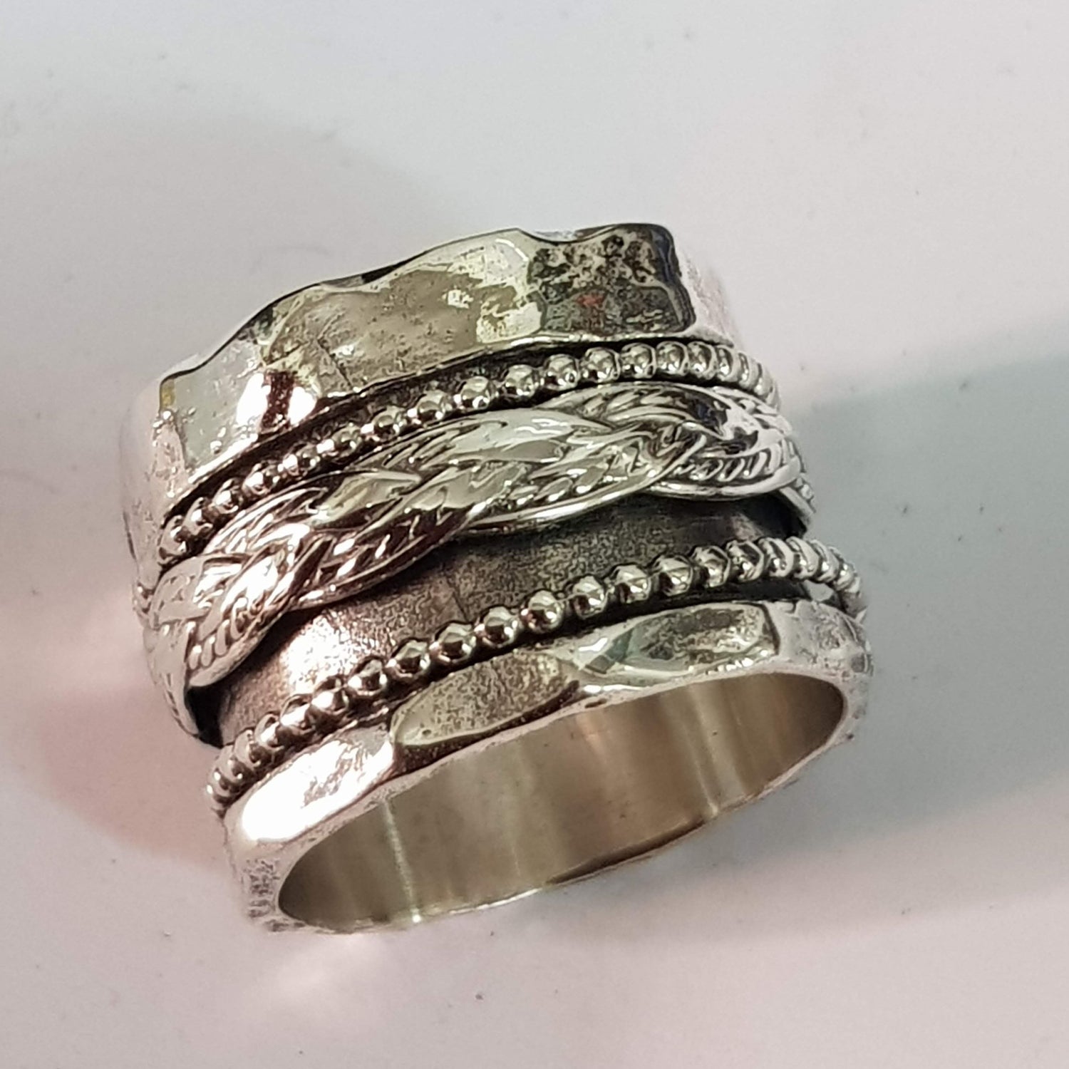 Bluenoemi Rings Bluenoemi Sterling Silver Rings for Woman Spinning ring