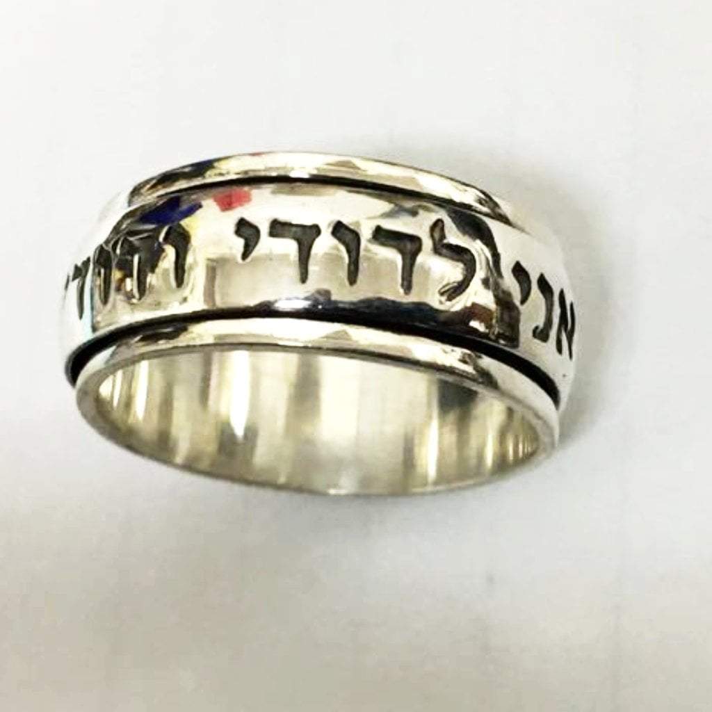 Bluenoemi Rings Israeli jewelry designers jerusalem | Unisex rings, Spinner meditation ring, Message Israeli rings