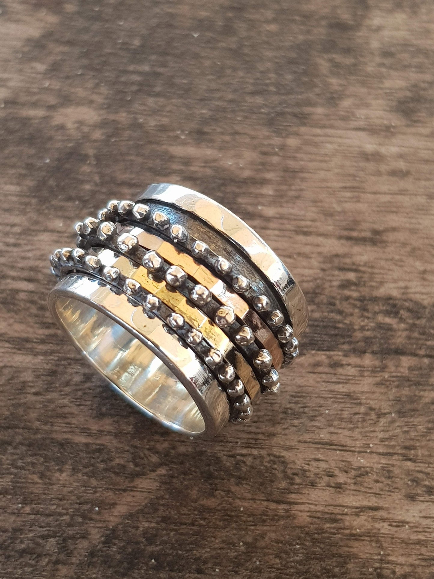Bluenoemi Rings Modern meditation ring for woman spinning ring