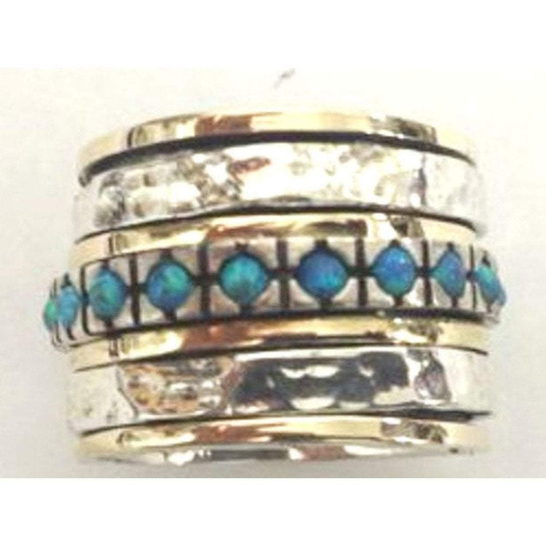 Bluenoemi Rings Mother's Day Gift. Statement ring / spinner ring / israeli ring / silver 9 ct gold ring / bands Bluenoemi opals
