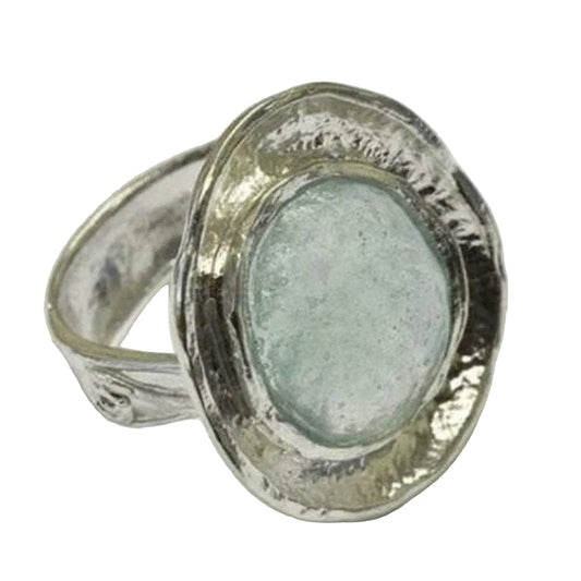 Bluenoemi Rings Roman glass ring Women's jewelry. Vintage design.