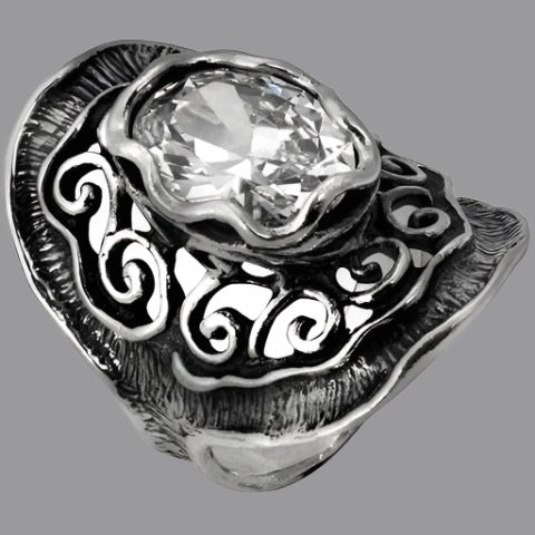 Bluenoemi Rings sterling silver ring, cubic zirconia ring, silver rings, boho ring, bohemian jewelry
