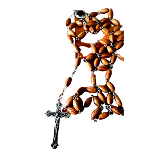 Bluenoemi Rosary blue Rosary from the Holy Land - Jerusalem Cross