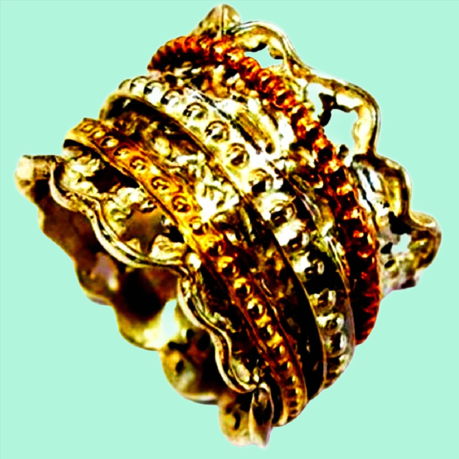 Spinner Fidget ring for women - Israel Ring for Woman - Bluenoemi
