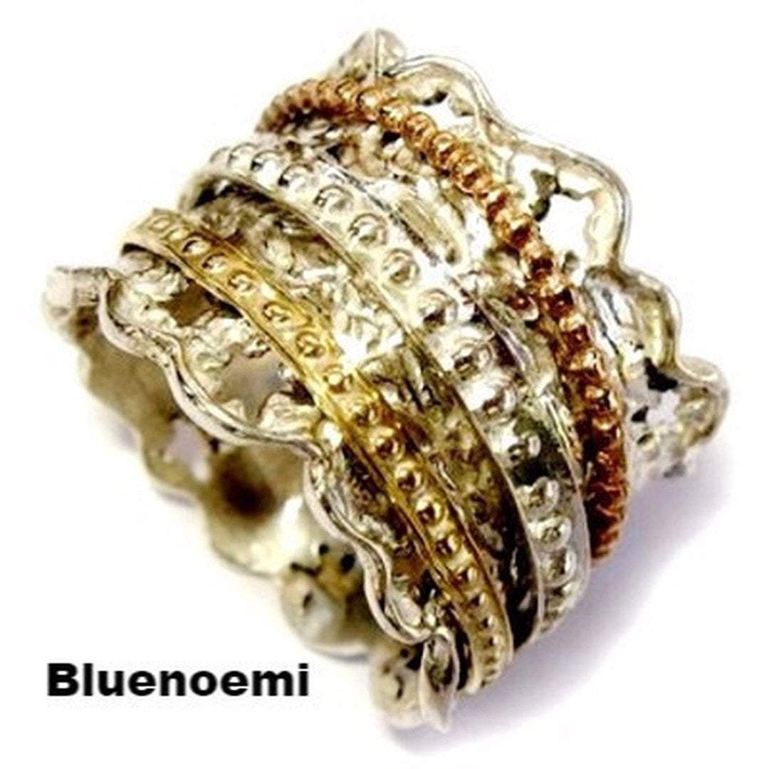 Fidget rings for women Bluenoemi Spinner Rings Silver Gold 