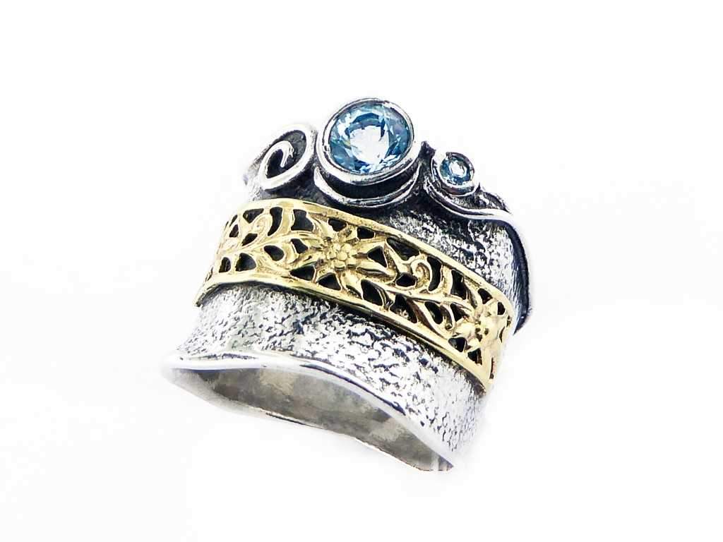 Bluenoemi Spinner Rings Bluenoemi sterling silver & gold spinner ring