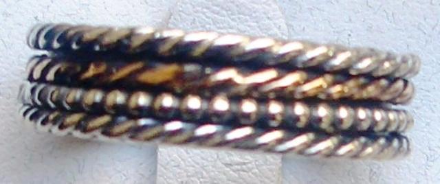 Bluenoemi Spinner Rings Delicate Elegant Ring Meditation Spinner Sterling Silver 925 and 9 kt gold rings