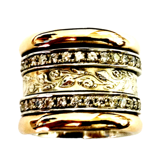 Israeli Spinner Rings for women, Bluenoemi Spinner Rings Israeli Spinner Rings CZ Eternity Band Spinner Rings for Woman Gemstones Rings, Meditation Ring for women.