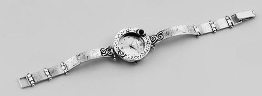 Bluenoemi Watches Bluenoemi Jewelry - Sterling Silver Watch for Woman Japanese Movement.