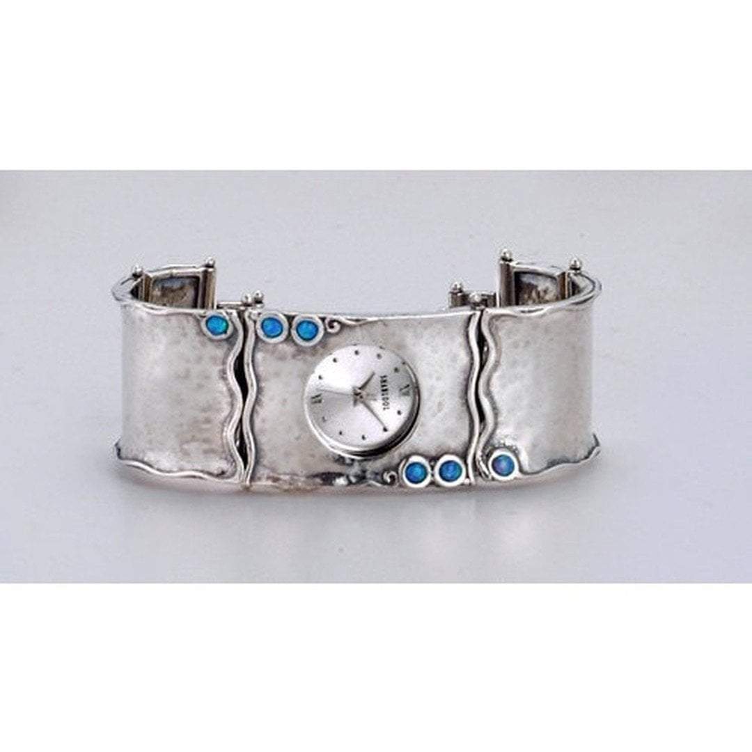 Bluenoemi Watches silver Sterling Silver Watch Handcrafted Sterling Silver 925 Bracelet Watch. Japanese Myota