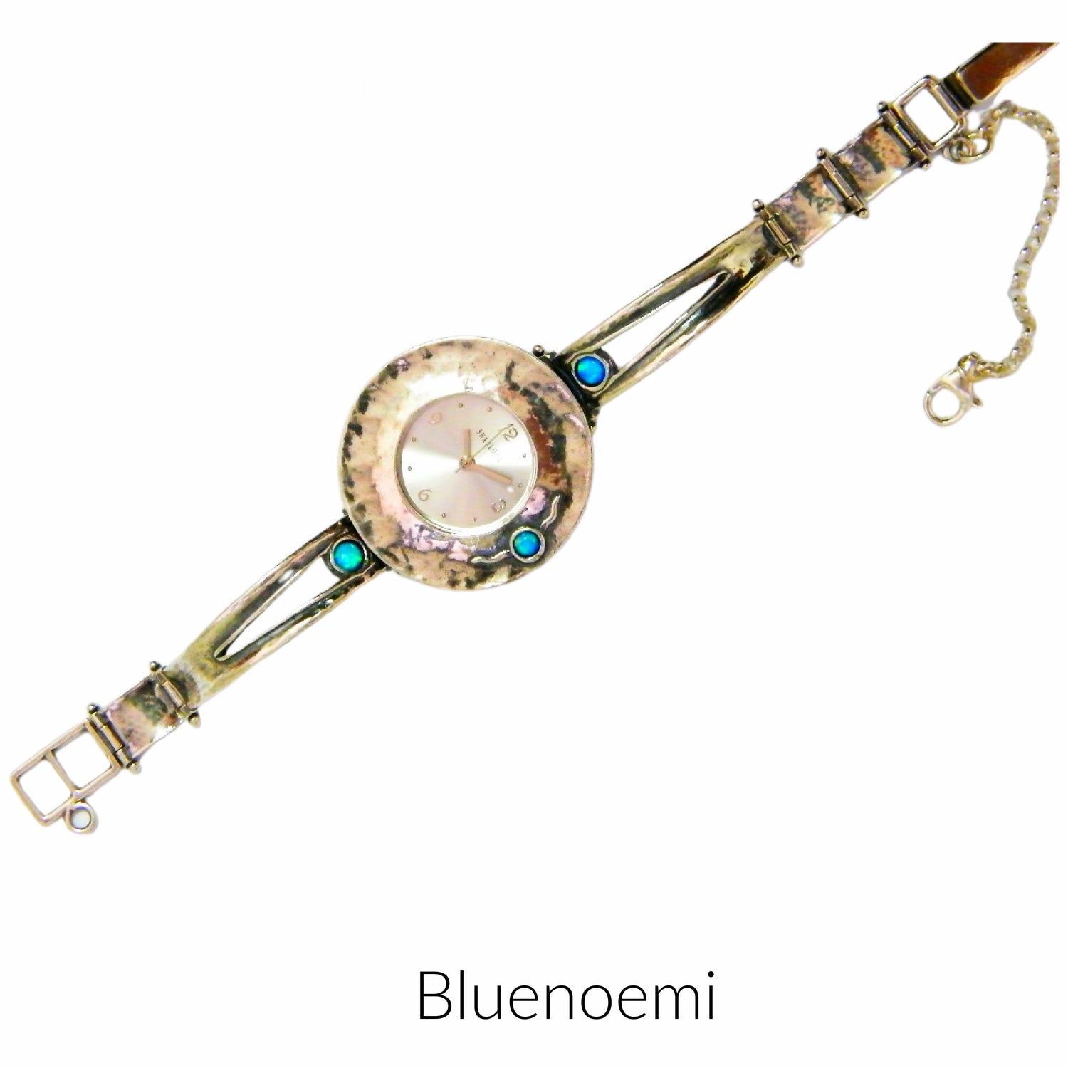 Bluenoemi Watches Sterling Silver Watch Handcrafted Sterling Silver 925 Bracelet Watch Japanese